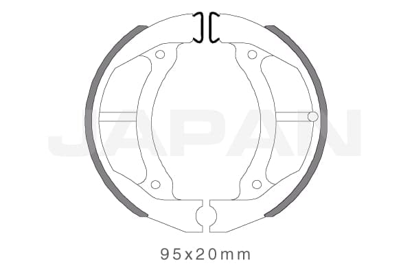bandas de freno gg 1010120.' 'Industrias Japan