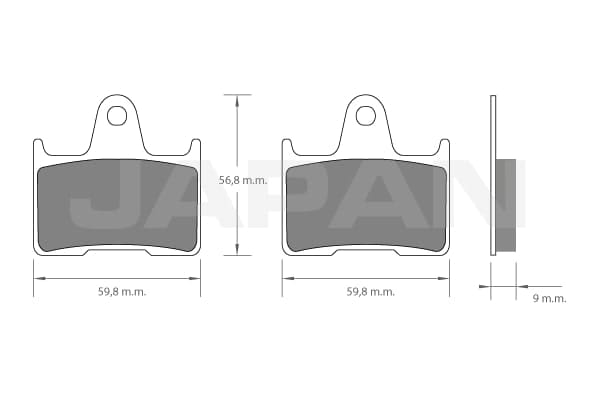 pastillas de freno high performance 1018519.' 'Industrias Japan
